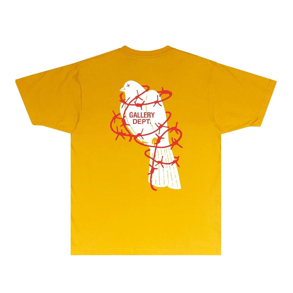 Gallery Dept T Shirt Retro Printed Loose Short-Sleeved Shirt