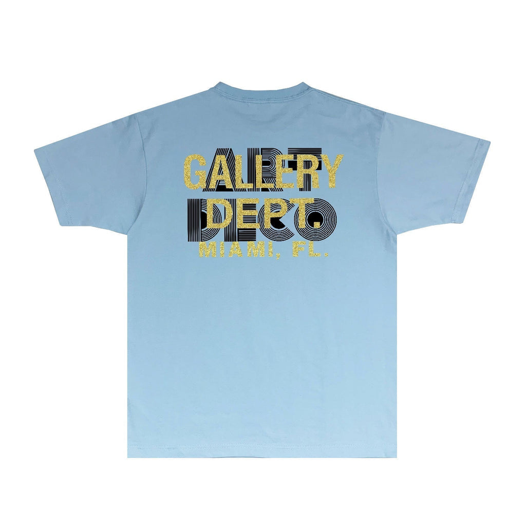 Gallery Dept T Shirt Retro Printed Loose Short-Sleeved Shirt