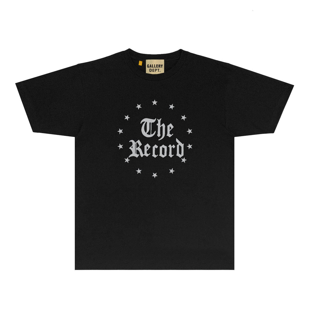 Gallery Dept T Shirt Retro Printed Loose Short-Sleeved Shirt