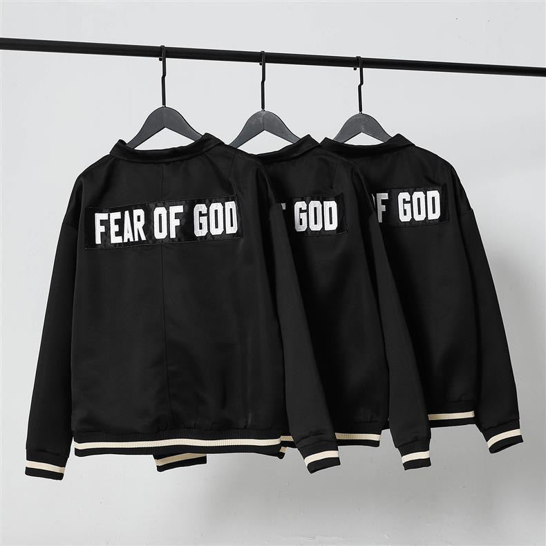 Fifth Collection Half Zip Satin Coaches Jacket justin bieber same style
