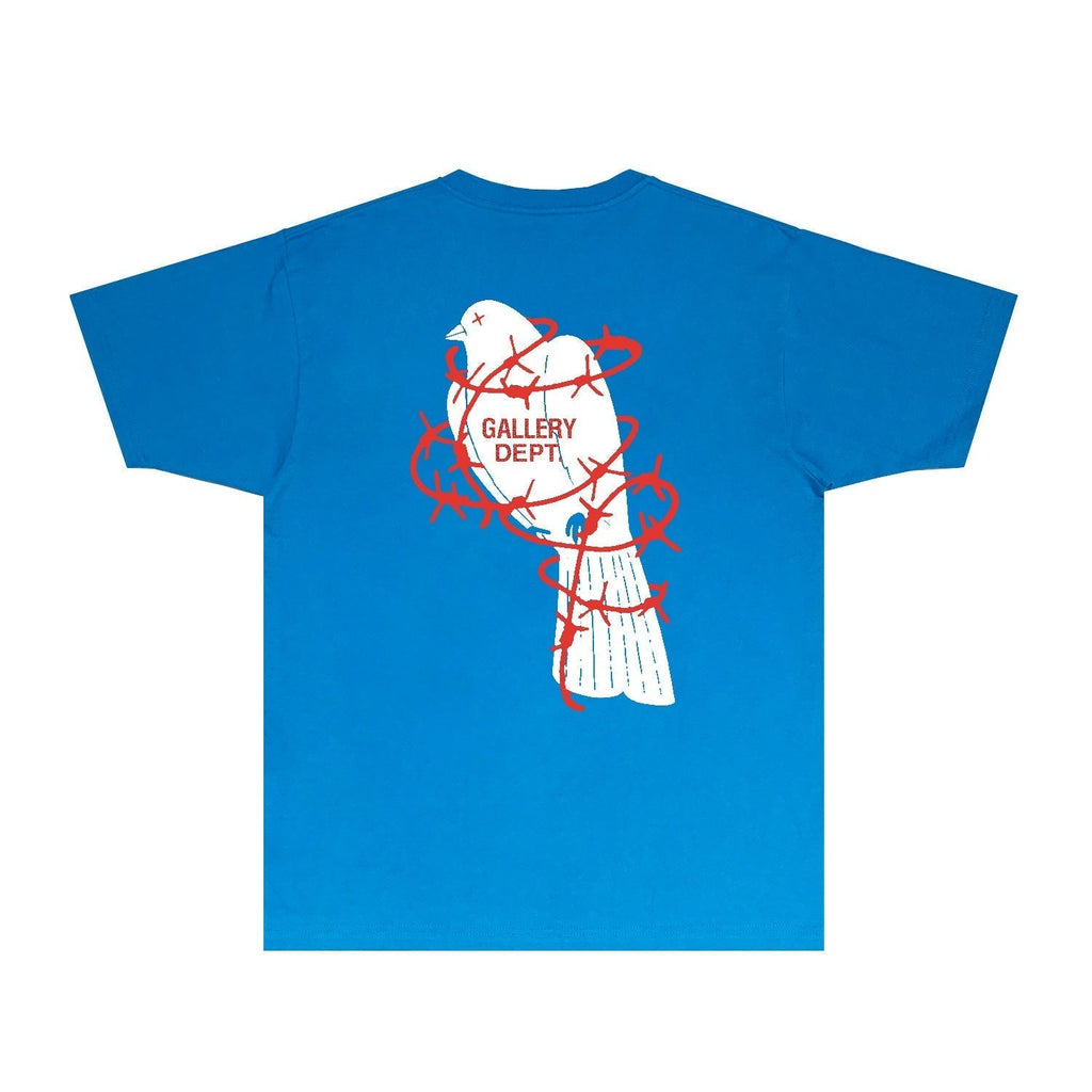 Gallery Dept T Shirt Retro Printed Loose Short-Sleeved Shirt