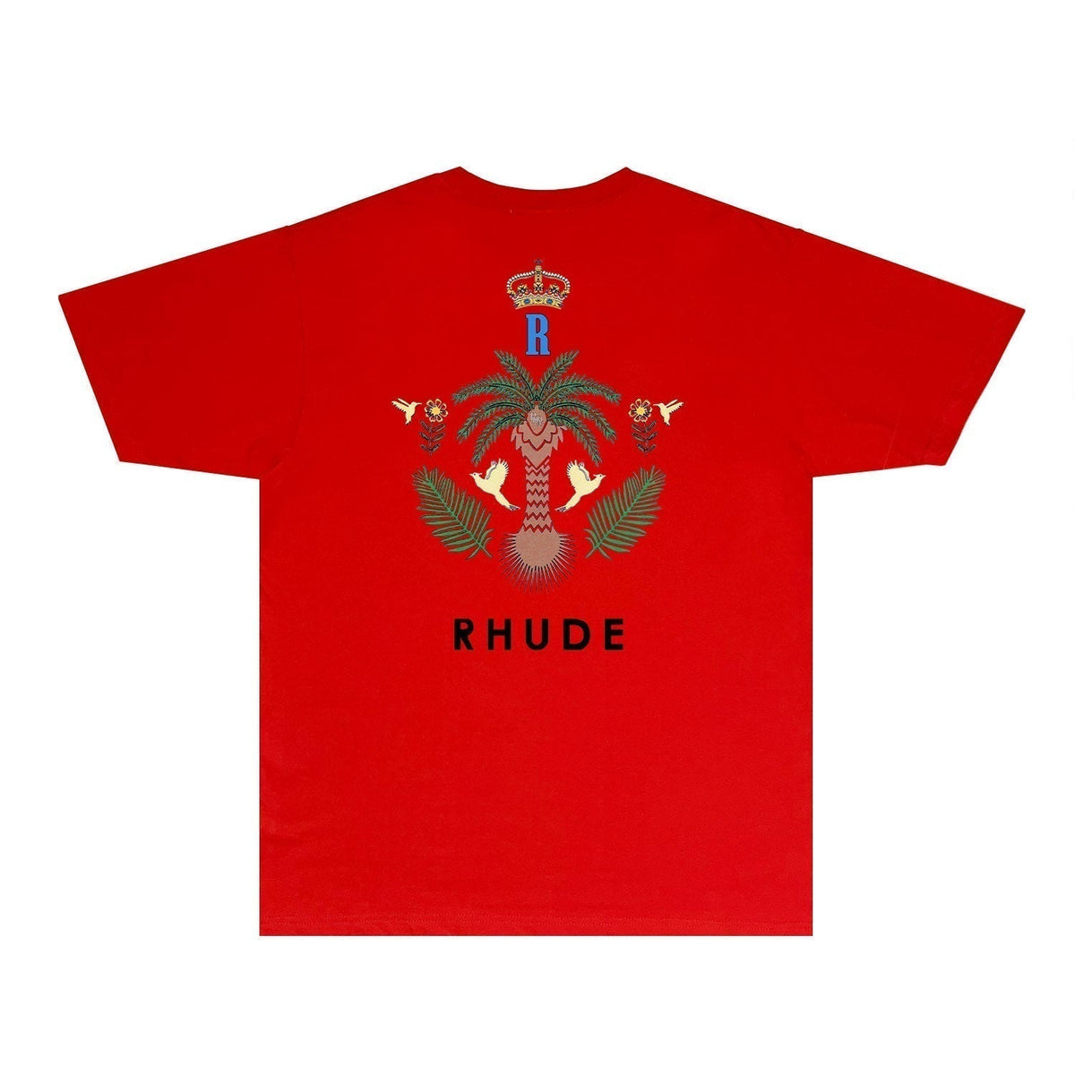 Rhude T-shirts Printed Trendy Pure Cotton