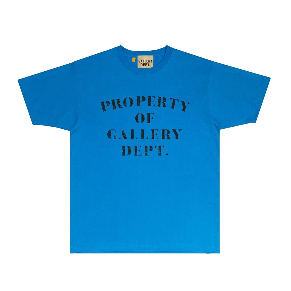 Gallery Dept T Shirt Retro Printed Loose Short-Sleeved Shirt