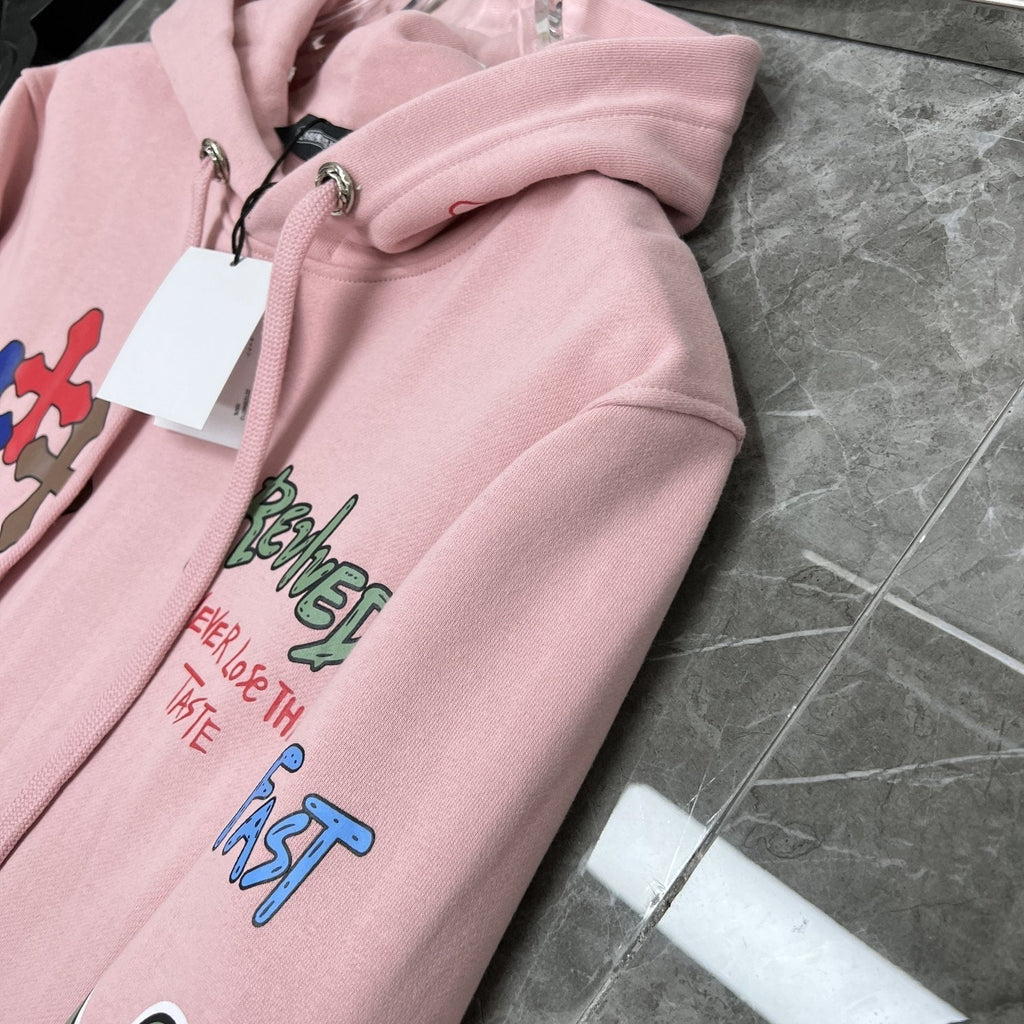 Chrome Heart Hoodie Sanskrit graffiti hooded sweater men's and women's hoodies jacket
