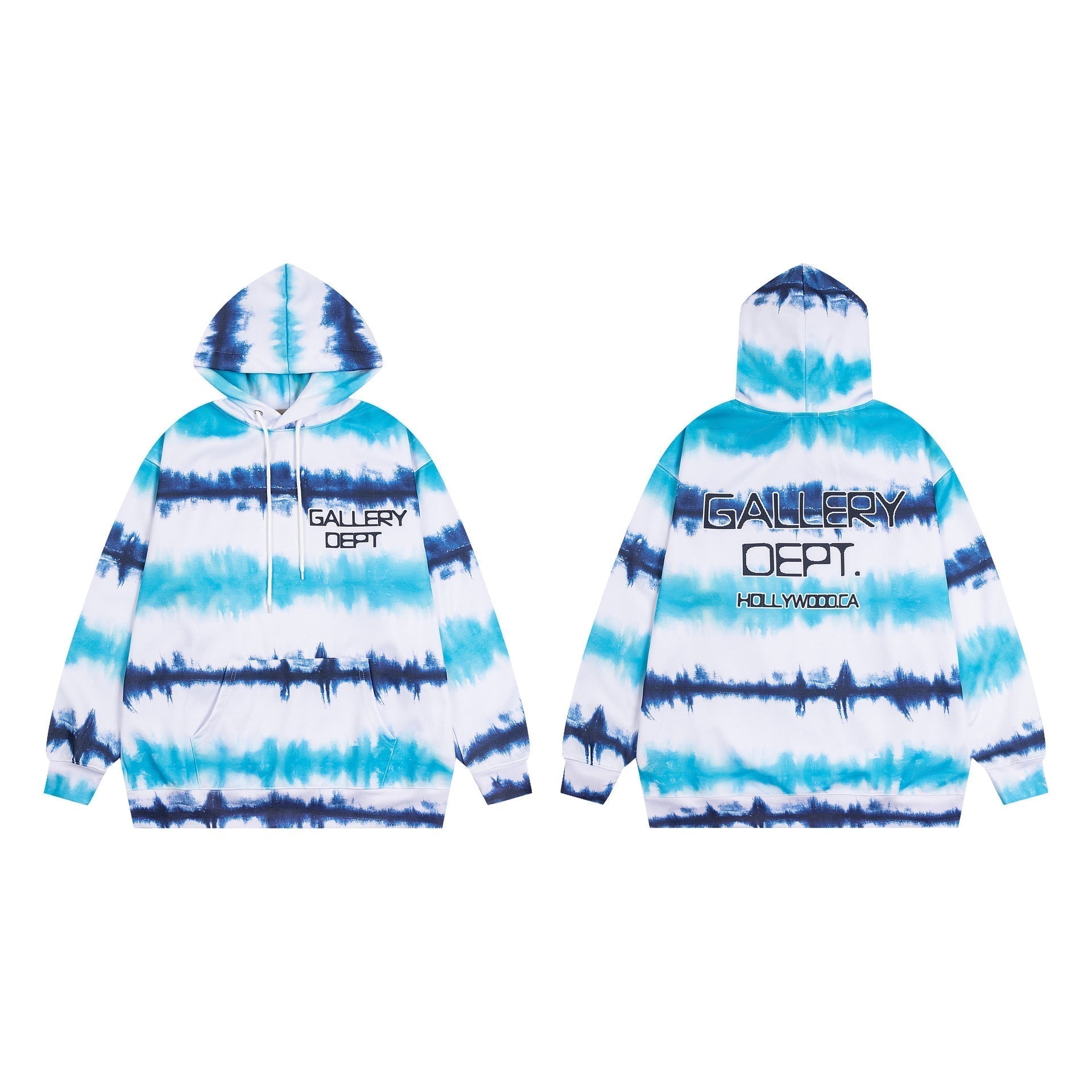 Gallery Dept Hoodie Loose Casual Hooded Striped Sweater
