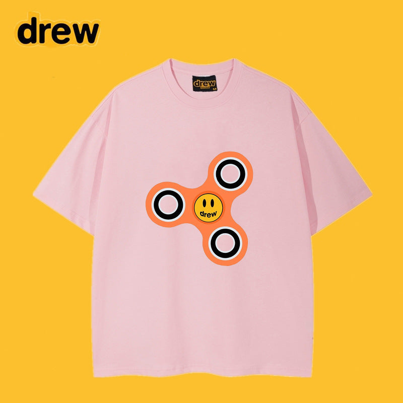 Drew T-shirts Cotton Short Sleeve Loose Men's Short Sleeve