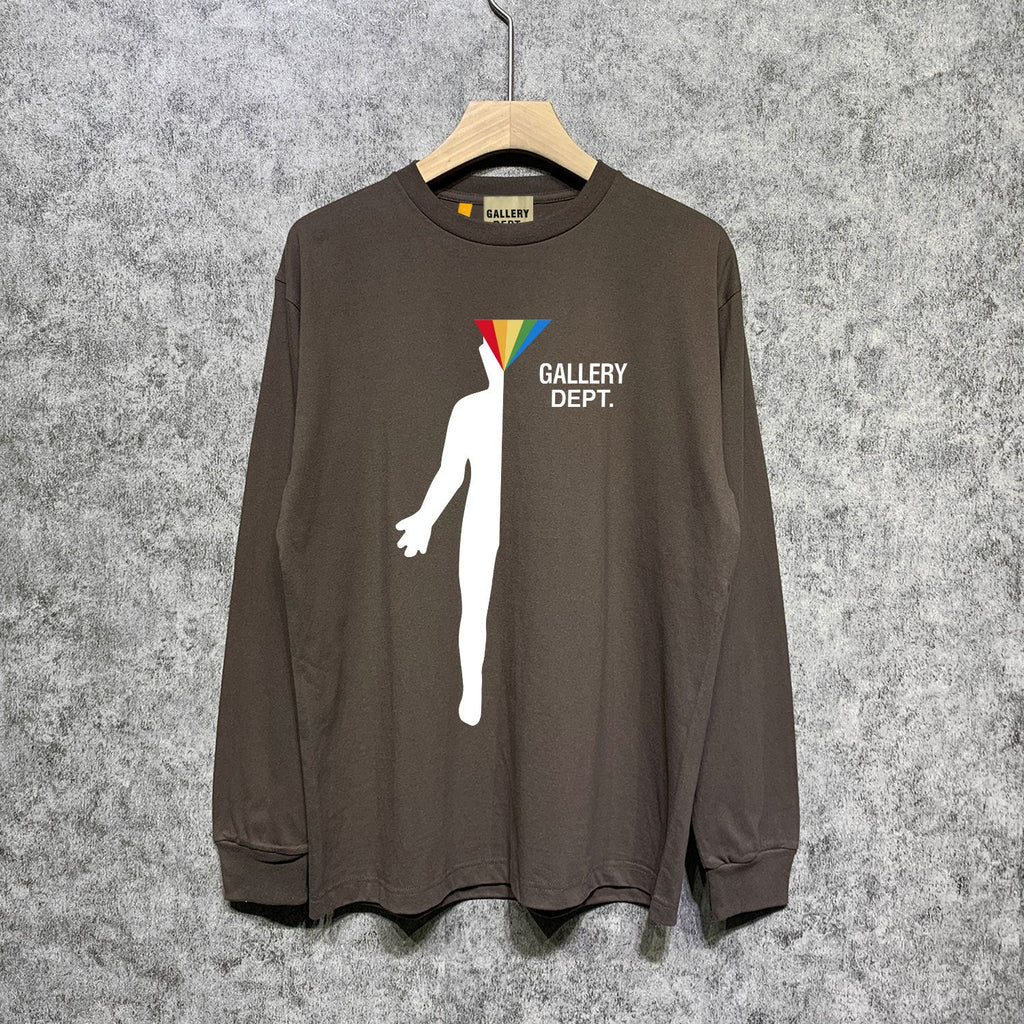 Gallery Dept Long Sleeved Shirt Fashion Brand Long Sleeve Long-Sleeved T-shirt Blouse