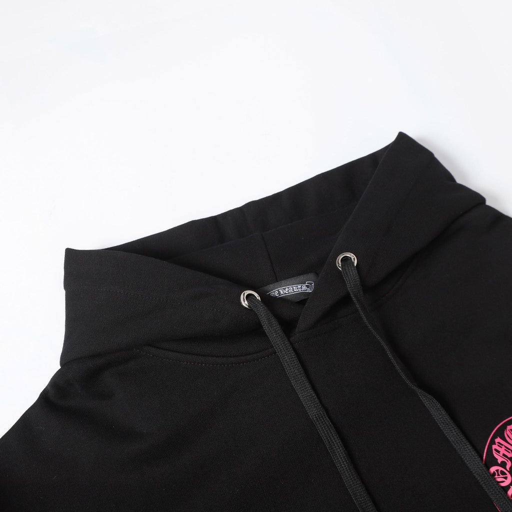 Chrome Heart Hoodie Crowe CH Red Skull Horseshoe Cross Sweater