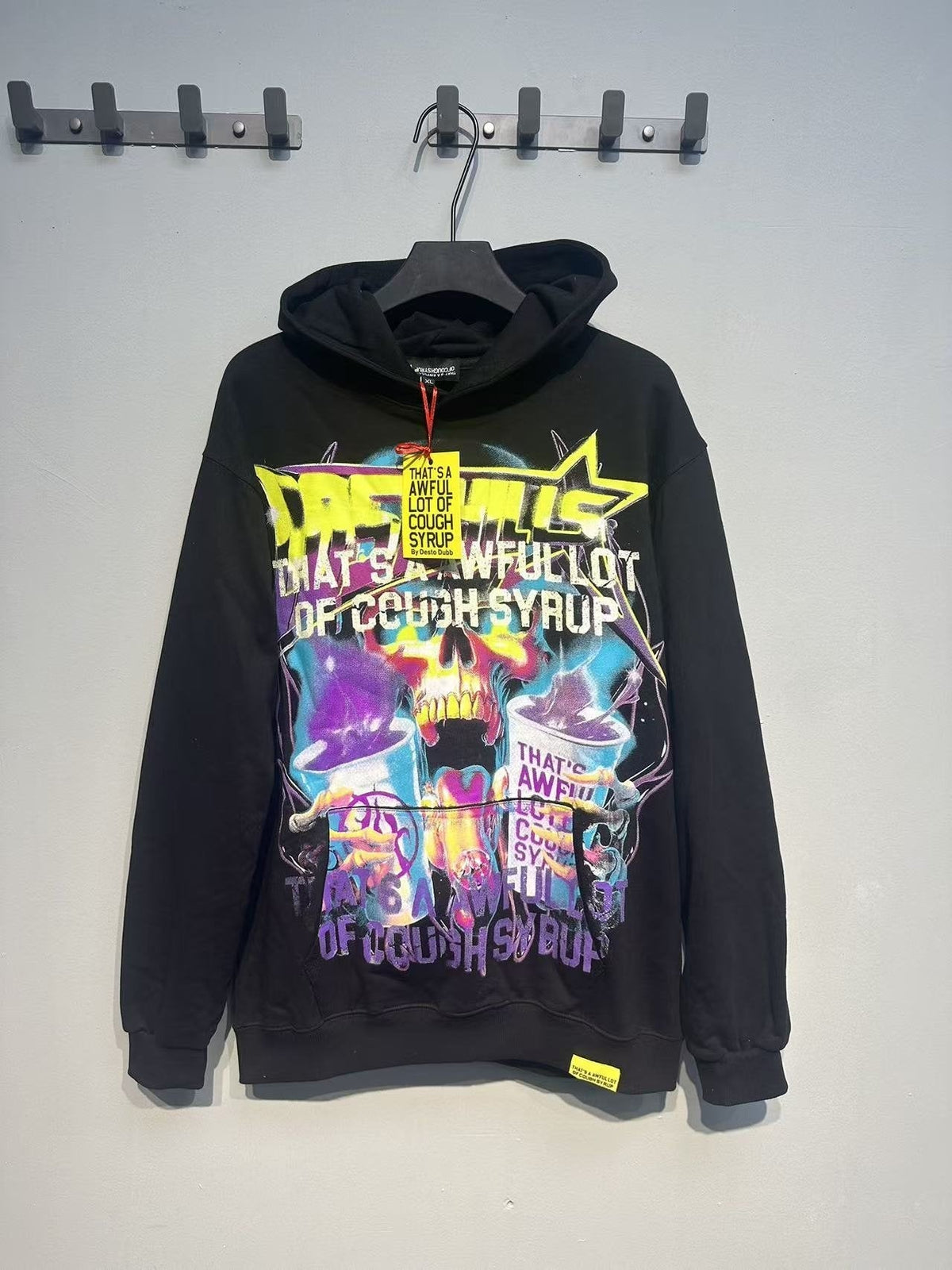 THAT'S A AWFUL LOT OF COUGH SYRUP Rising Star Graphic Hoodie ¡ª front