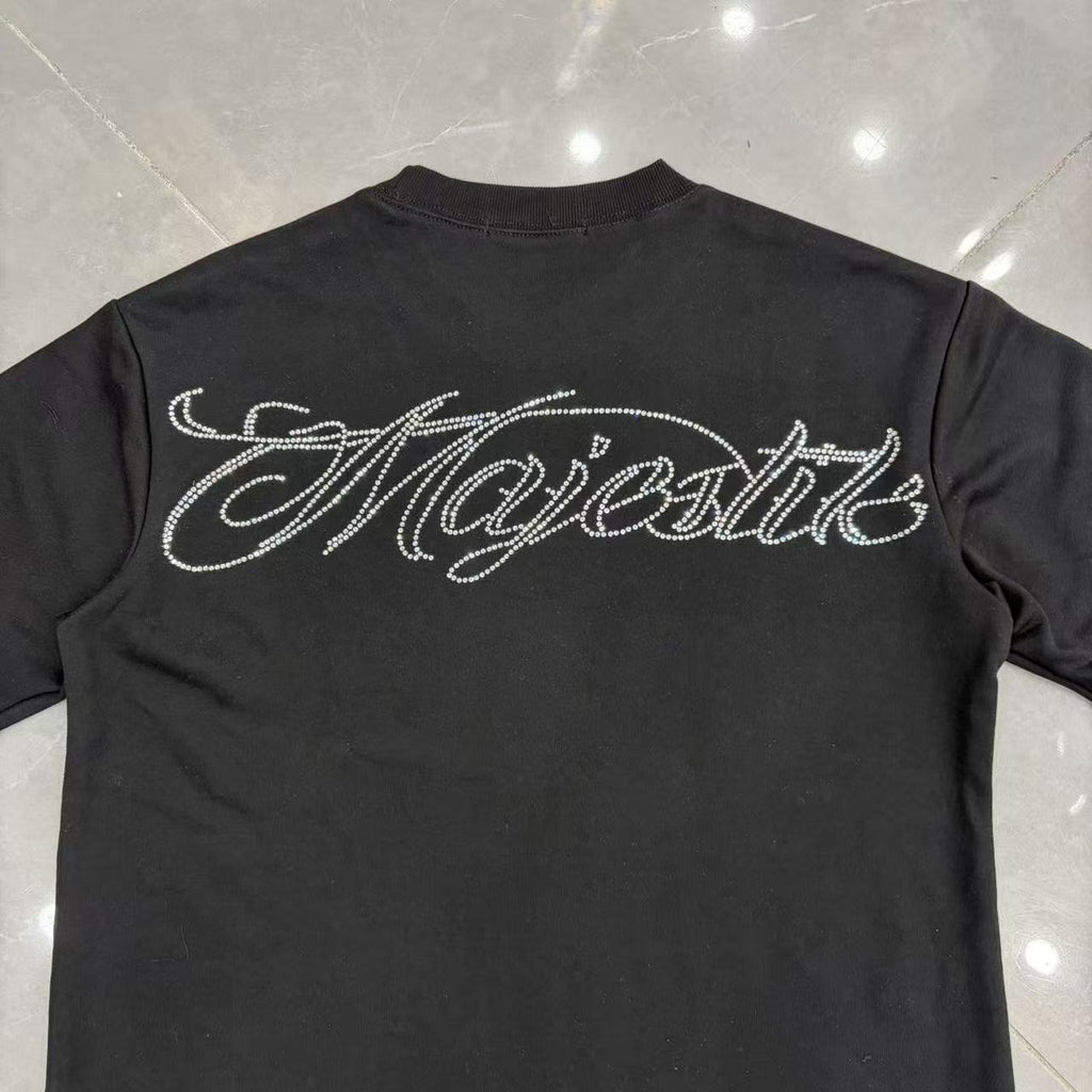 MAJESTIK Eagle Script Graphic Short-Sleeve T-Shirt ¡ª detail